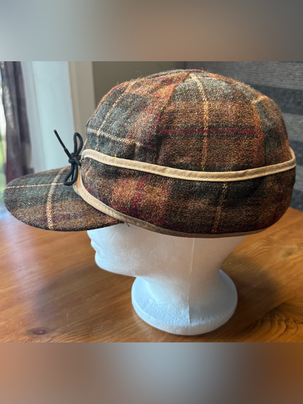Vintage The Original Stormy Kromer Wool Plaid Cap Hat Size 7 1/2 EUC - Picture 3 of 11